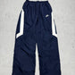 Nike vintage Trackpants Jogger Jogginghose streetwear baggy Fit blau XS