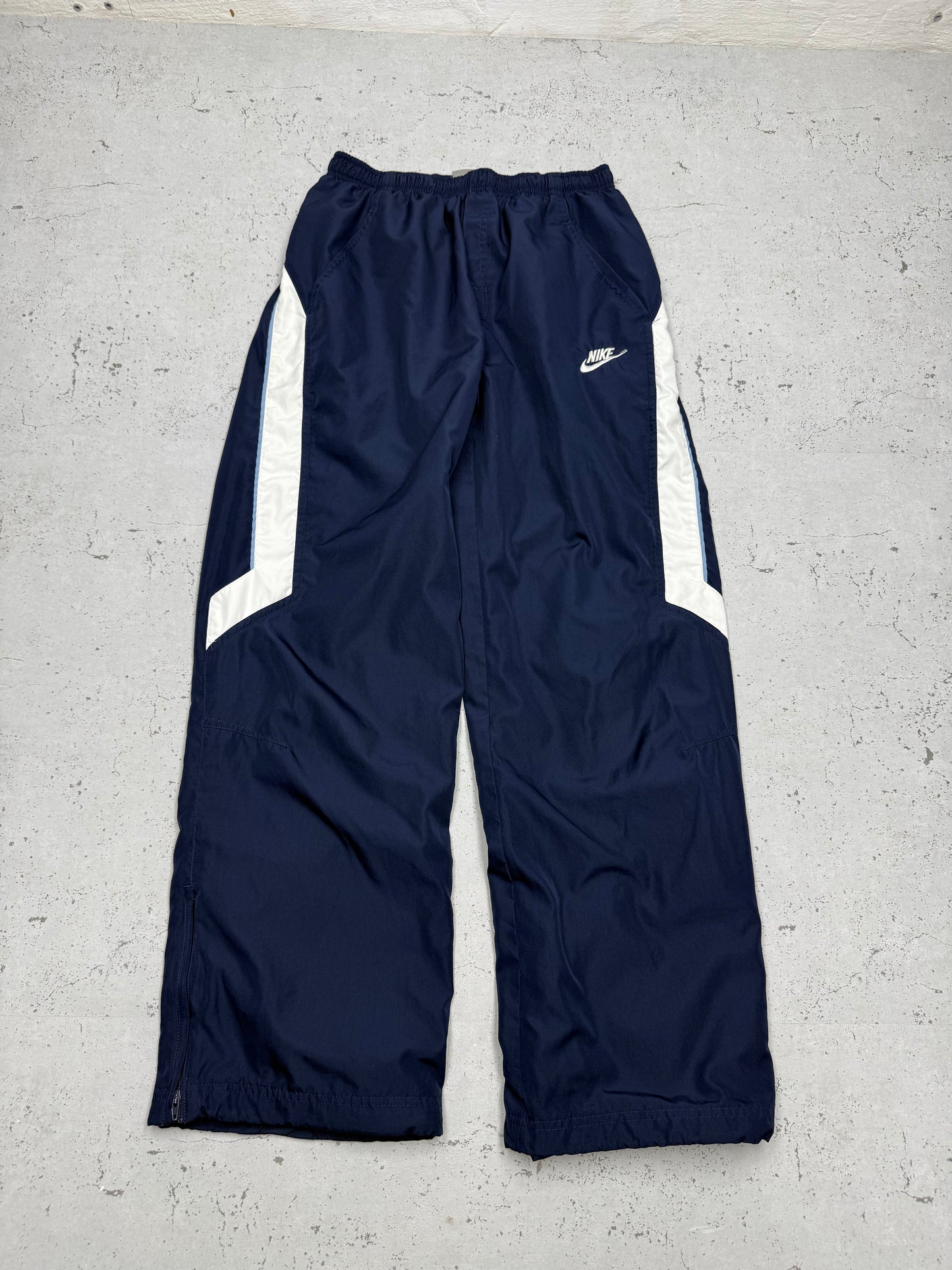 Nike vintage Trackpants Jogger Jogginghose streetwear baggy Fit blau XS