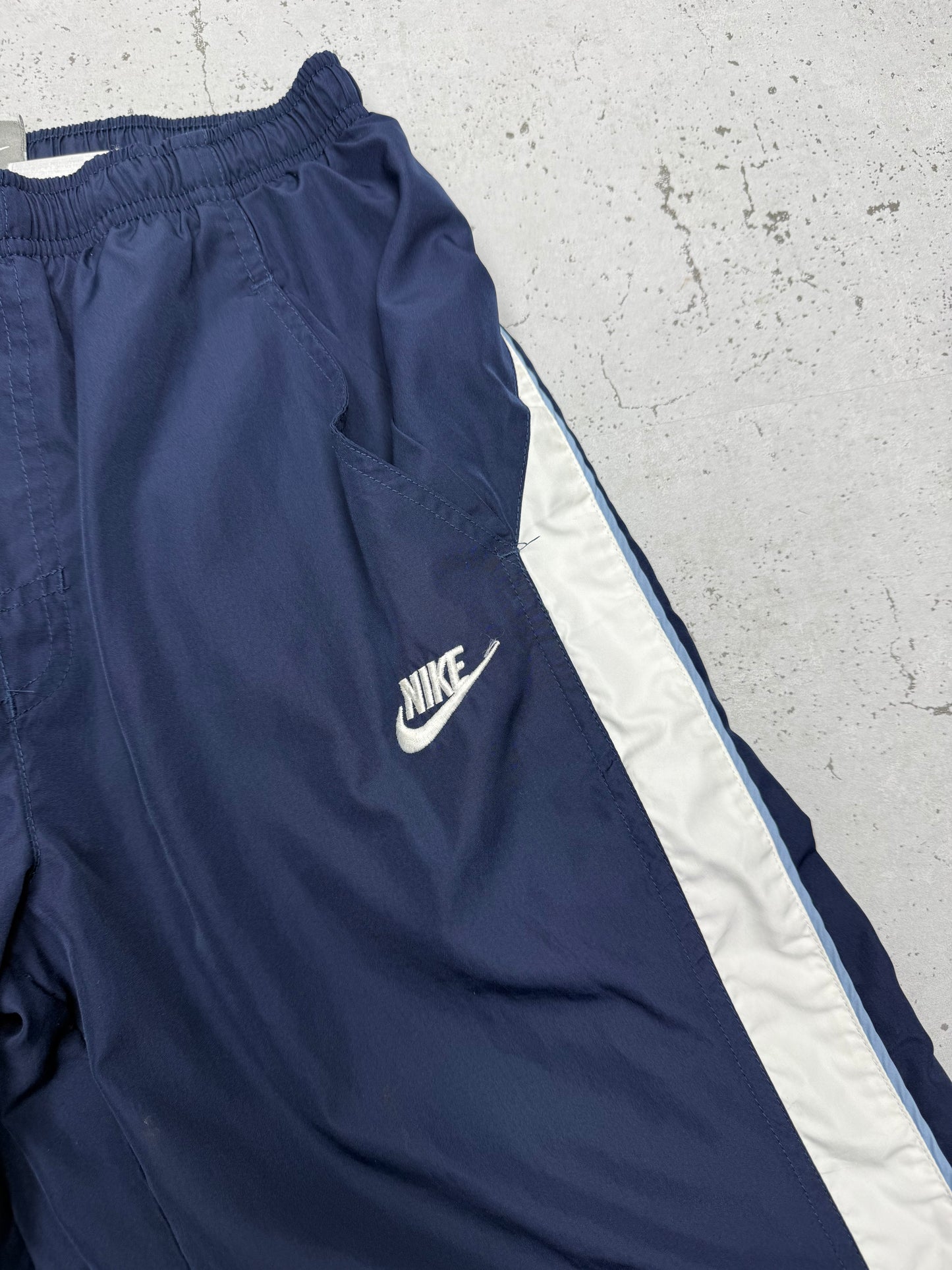 Nike vintage Trackpants Jogger Jogginghose streetwear baggy Fit blau XS