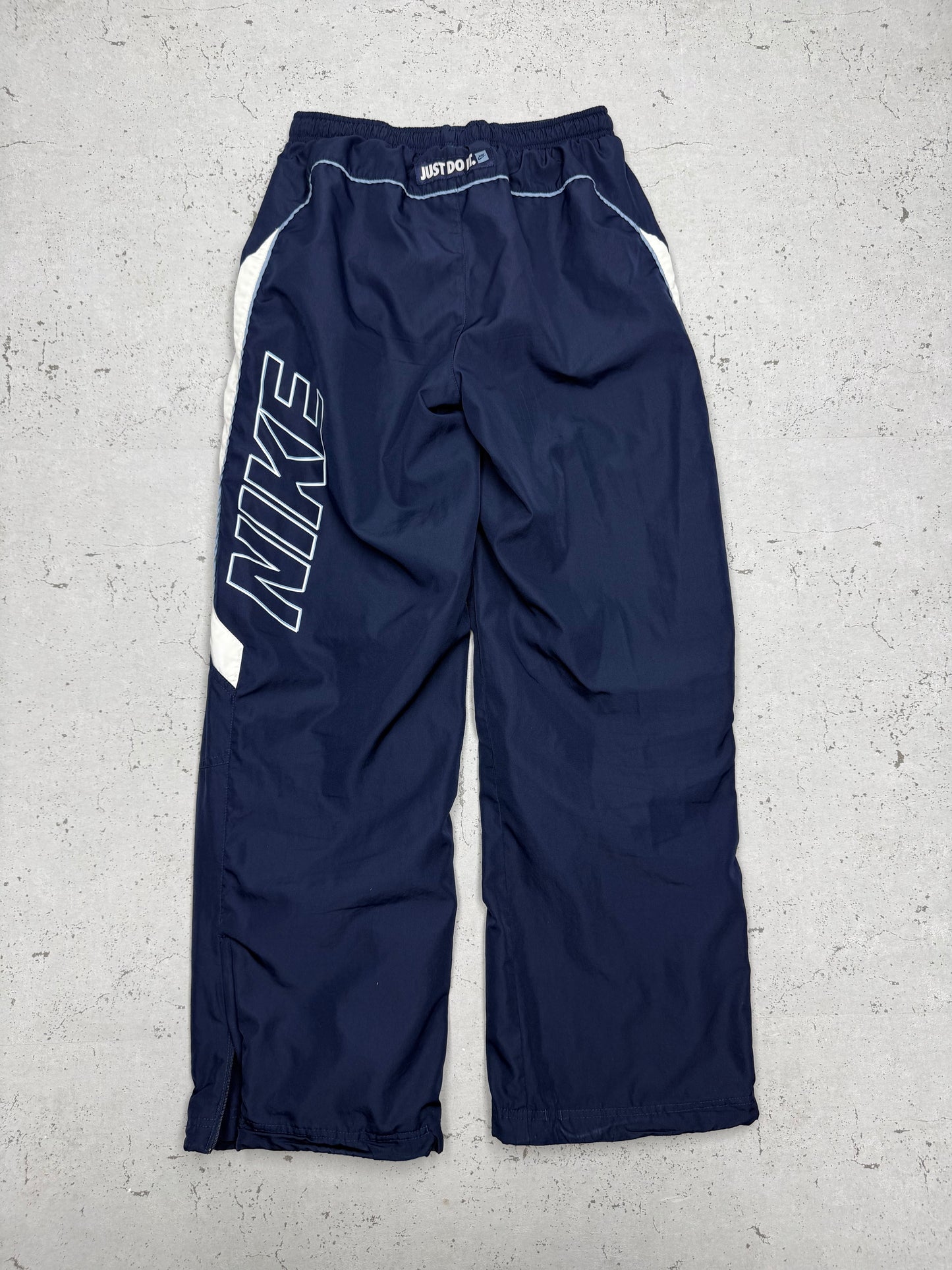 Nike vintage Trackpants Jogger Jogginghose streetwear baggy Fit blau XS