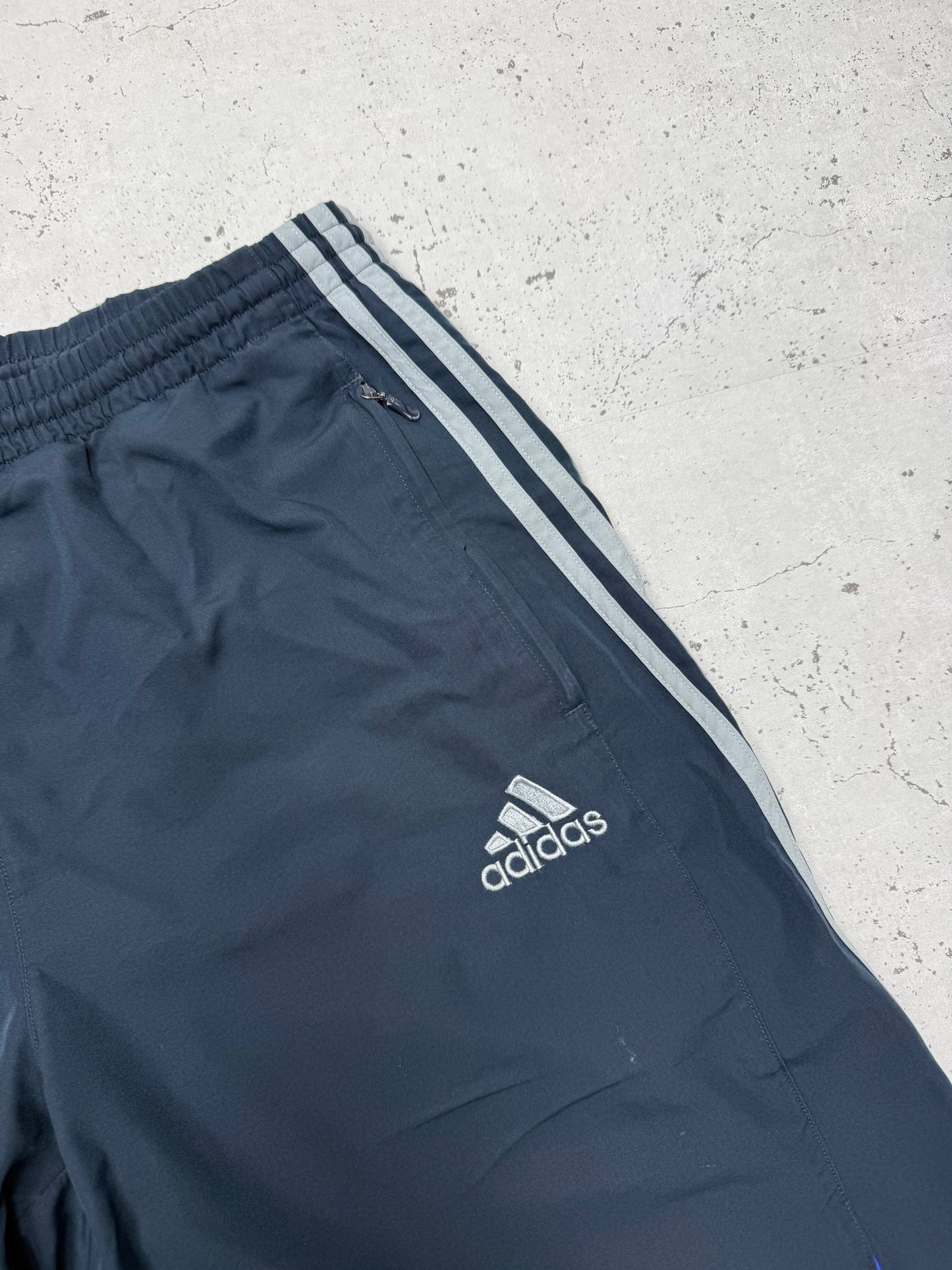 Adidas vintage Trackpants Jogger Jogginghose streetwear baggy Fit blau L