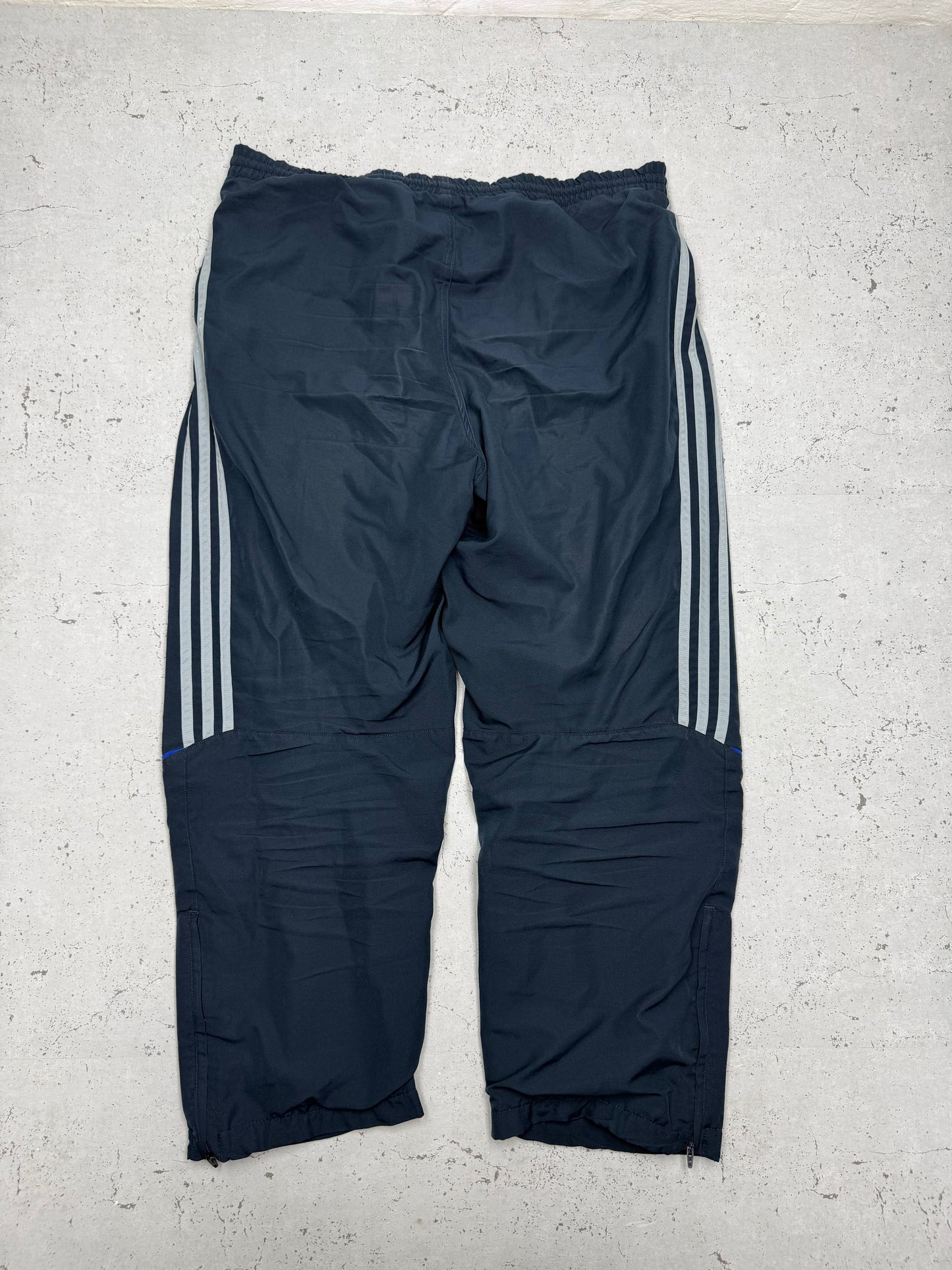 Adidas vintage Trackpants Jogger Jogginghose streetwear baggy Fit blau L