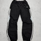 Adidas vintage Trackpants Jogger Jogginghose streetwear baggy Fit schwarz S