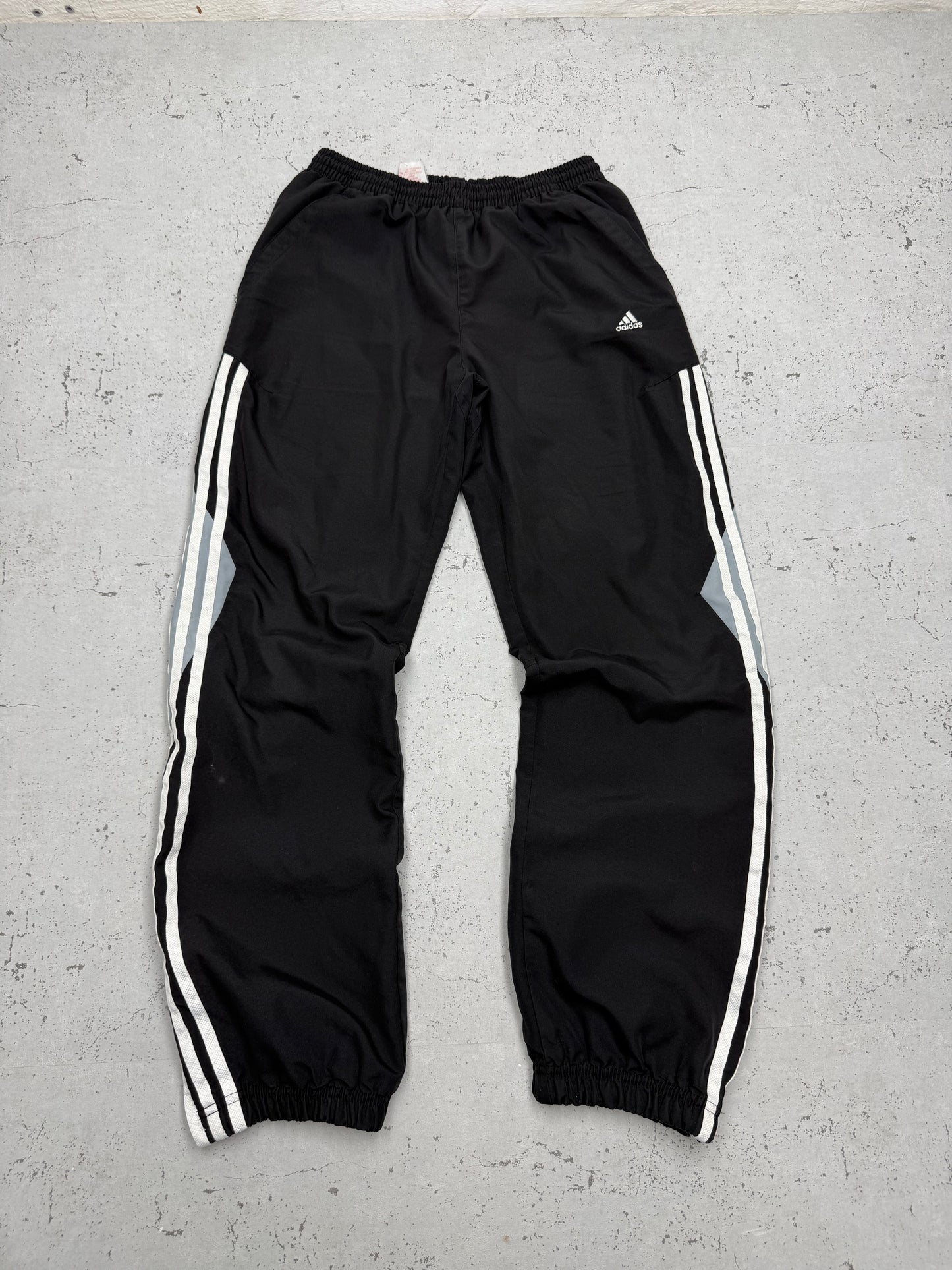 Adidas vintage Trackpants Jogger Jogginghose streetwear baggy Fit schwarz S