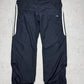 Adidas vintage Trackpants Jogger Jogginghose streetwear baggy Fit blau XL