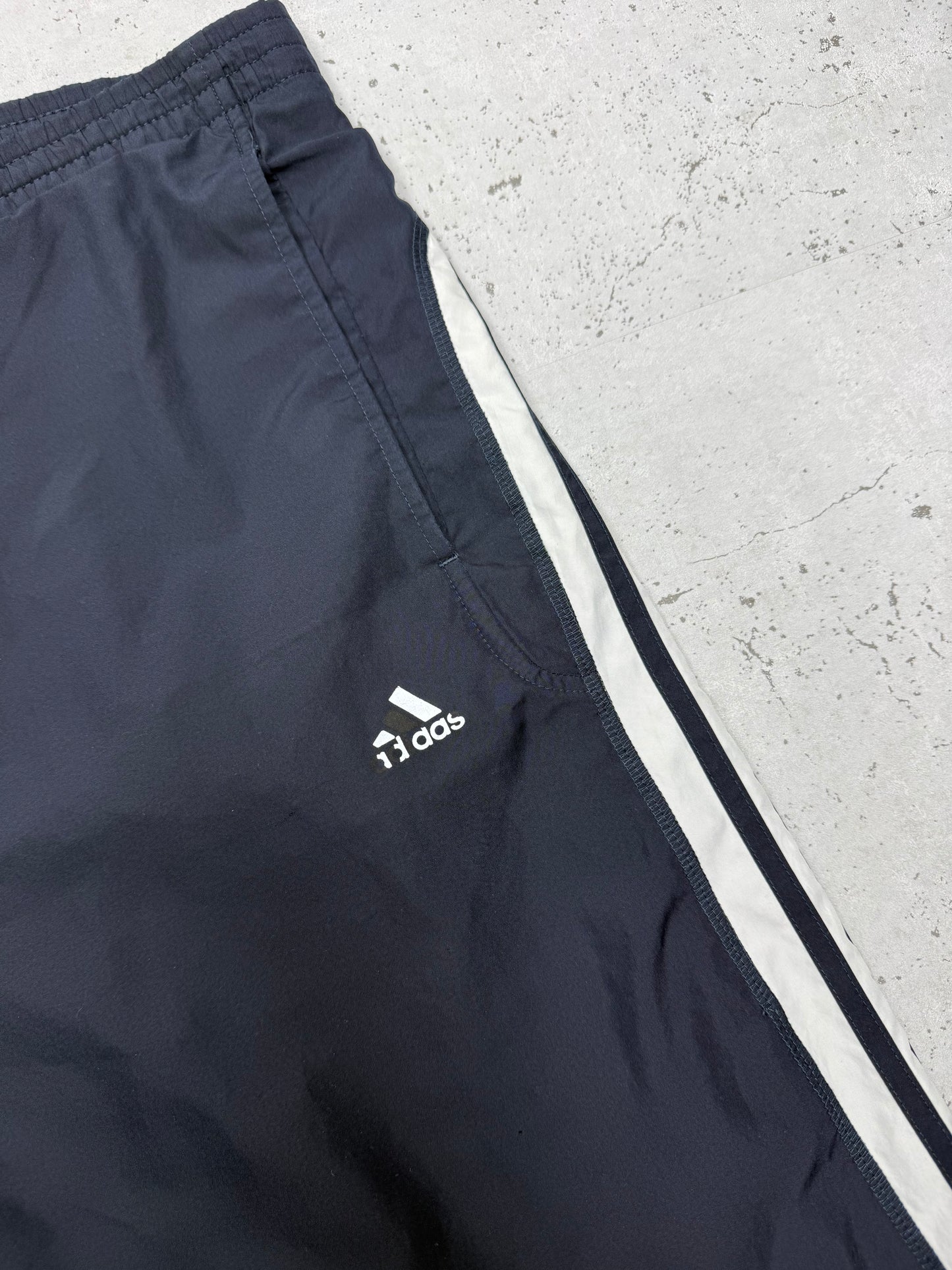 Adidas vintage Trackpants Jogger Jogginghose streetwear baggy Fit blau XL