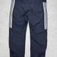 Adidas vintage Trackpants Jogger Jogginghose streetwear baggy Fit blau XL