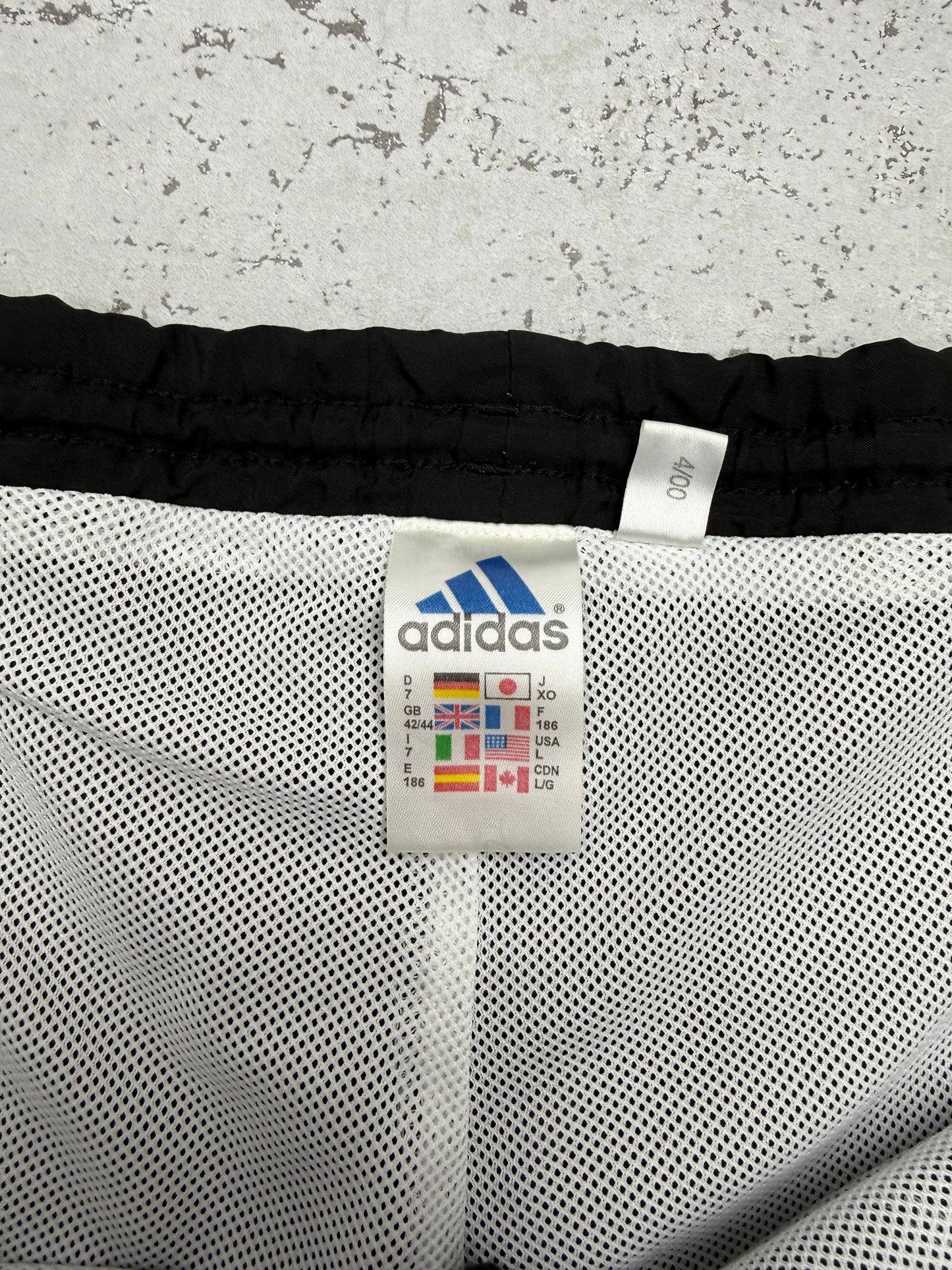Adidas vintage Trackpants Jogginghose Jogger baggy Fit Streetwear schwarz L