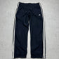 Adidas vintage Trackpants Jogginghose Jogger baggy Fit Streetwear blau S