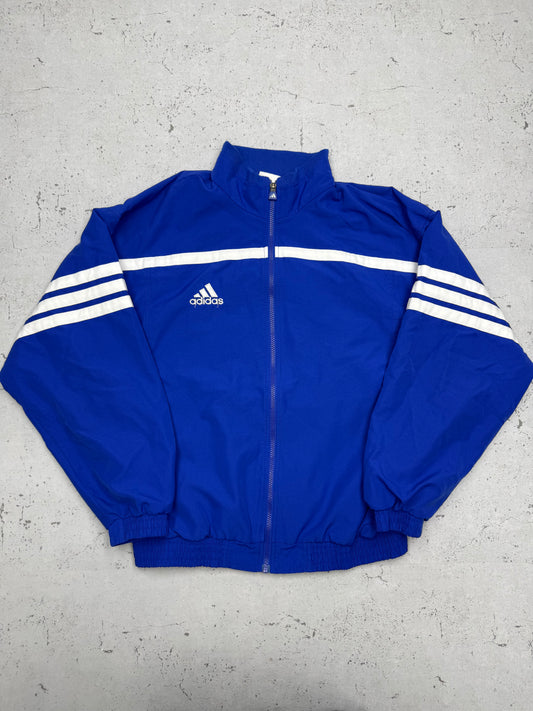 Adidas vintage Trackjacket Windbreaker Jacke blau L