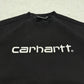 Carhartt vintage big Logo Sweatshirt Sweater Crewneck schwarz L