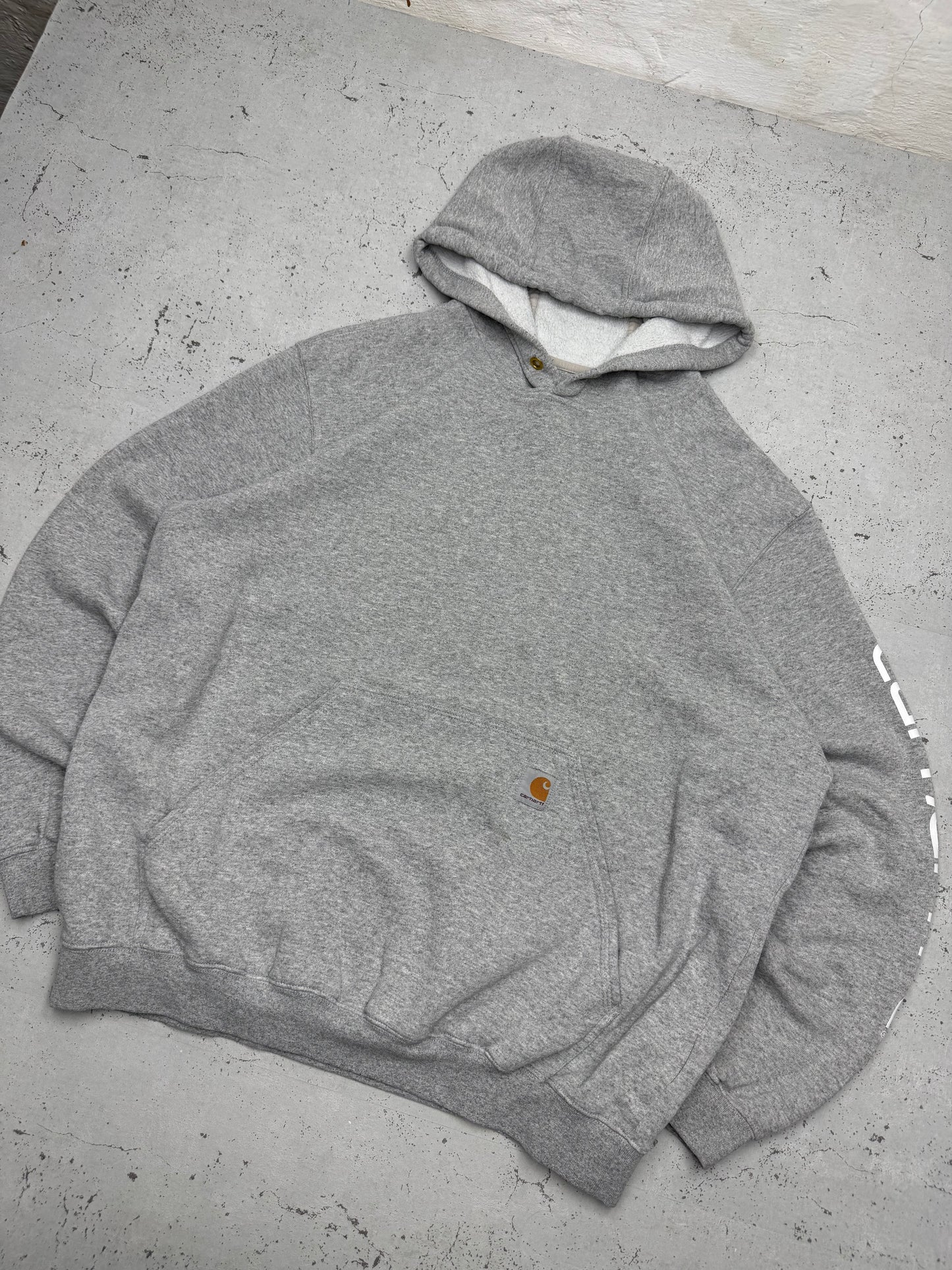 Carhartt vintage Hoodie oversized Fit Pullover Streetwear grau L