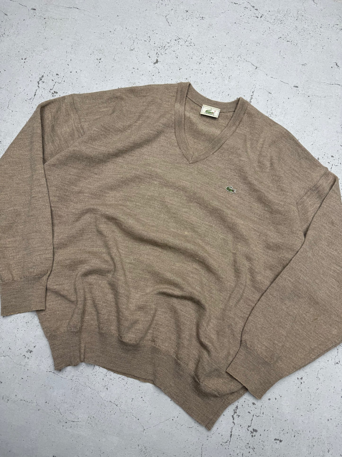 Lacoste vintage Wolle Sweatshirt Sweater Knitwear L