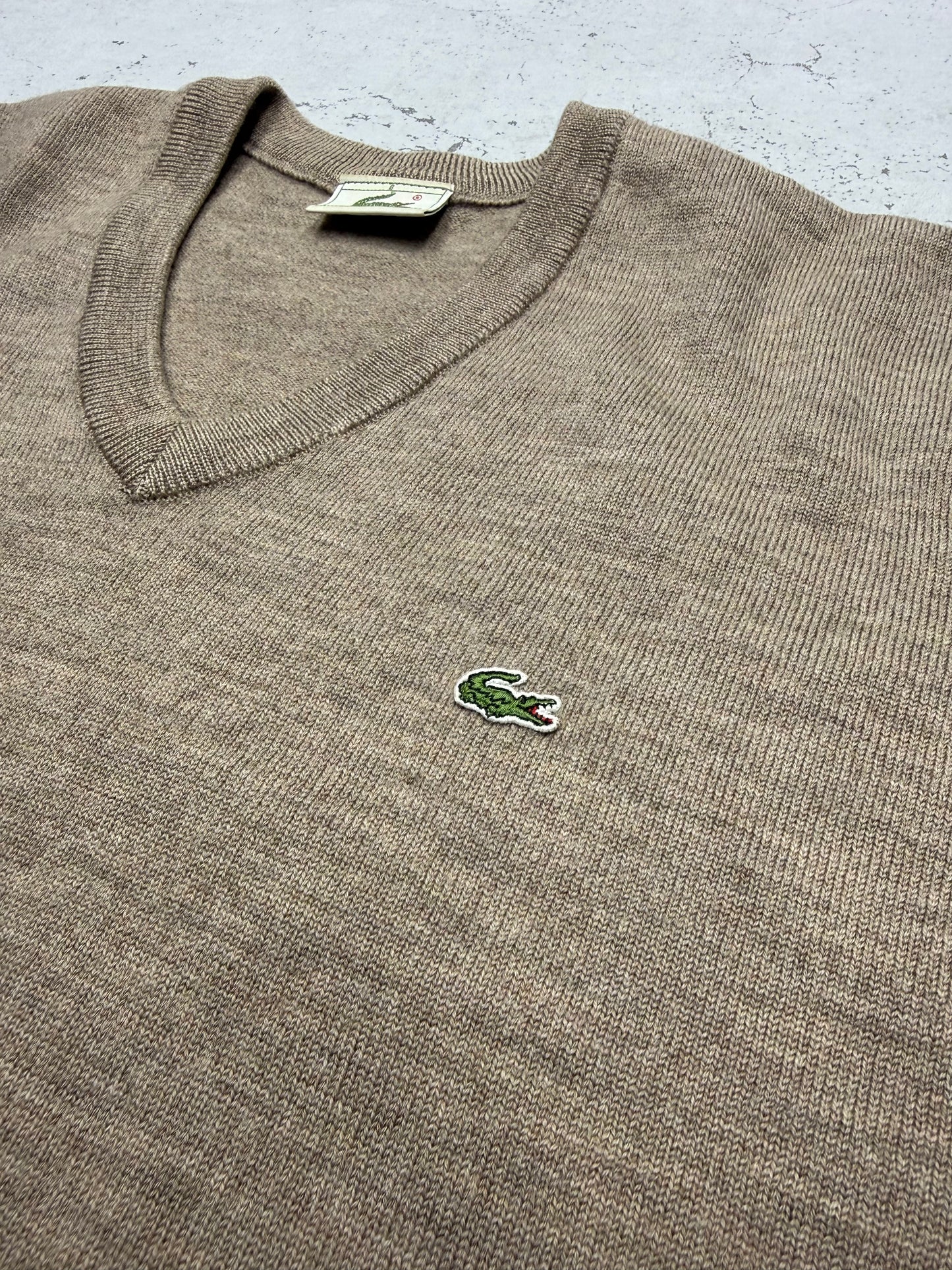 Lacoste vintage Wolle Sweatshirt Sweater Knitwear L