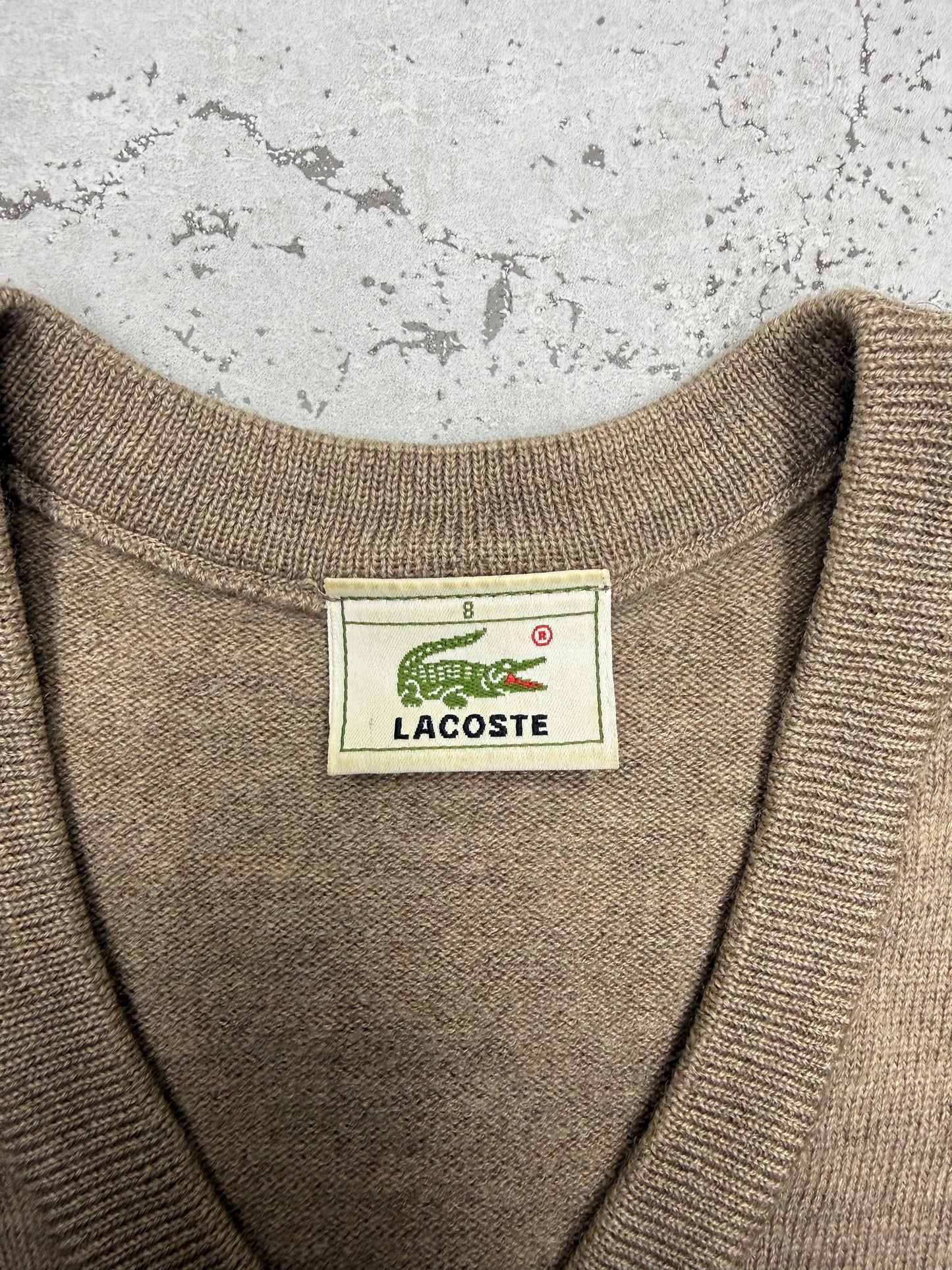 Lacoste vintage Wolle Sweatshirt Sweater Knitwear L