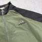 Adidas vintage Trackjacket Windbreaker Jacke big Logo grün schwarz XL