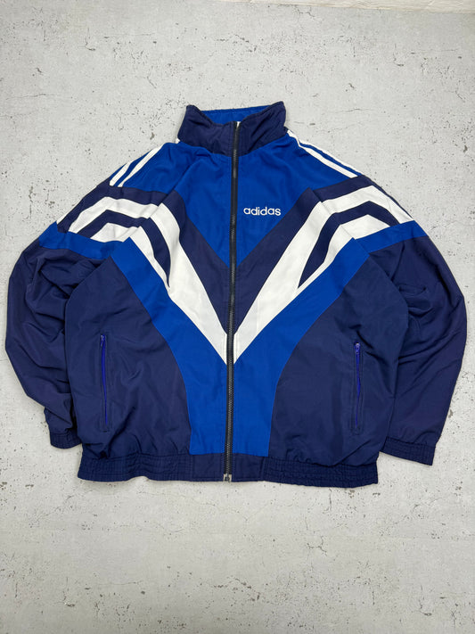 Adidas vintage Trackjacket Windbreaker Jacke blau XL