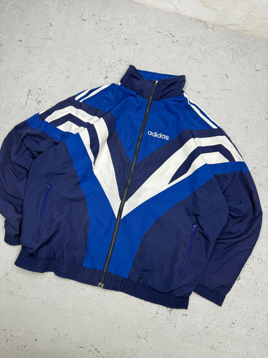 Adidas vintage Trackjacket Windbreaker Jacke blau XL