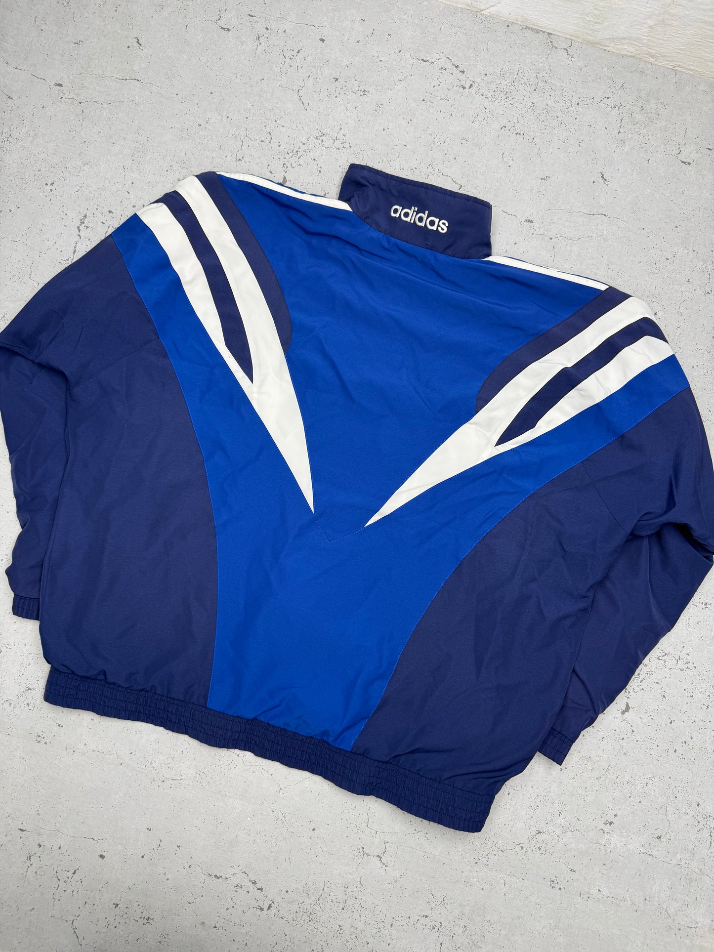 Adidas vintage Trackjacket Windbreaker Jacke blau XL