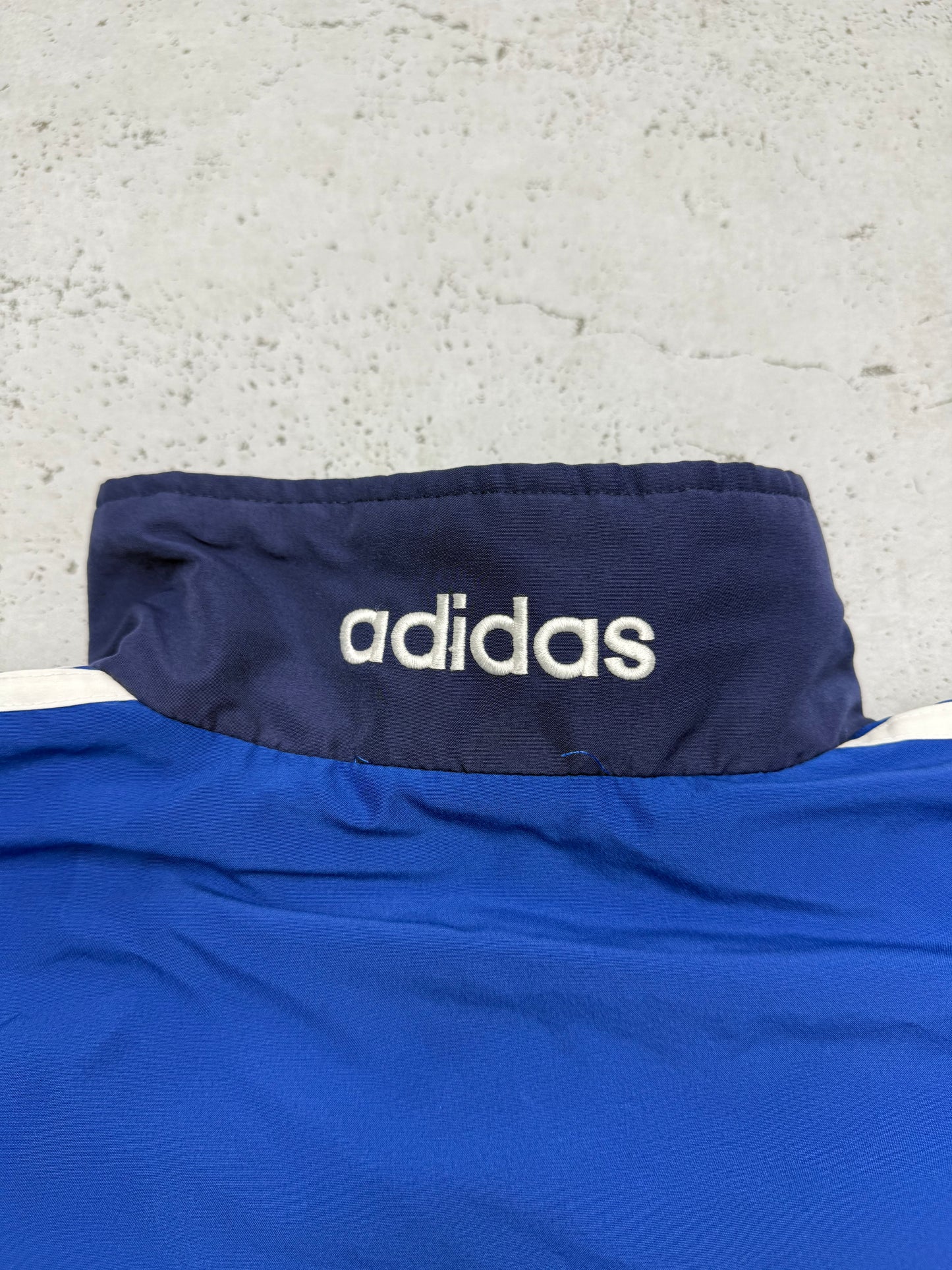 Adidas vintage Trackjacket Windbreaker Jacke blau XL