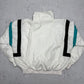 Lacoste vintage Trackjacket Windbreaker Flowers Jacke weiß M