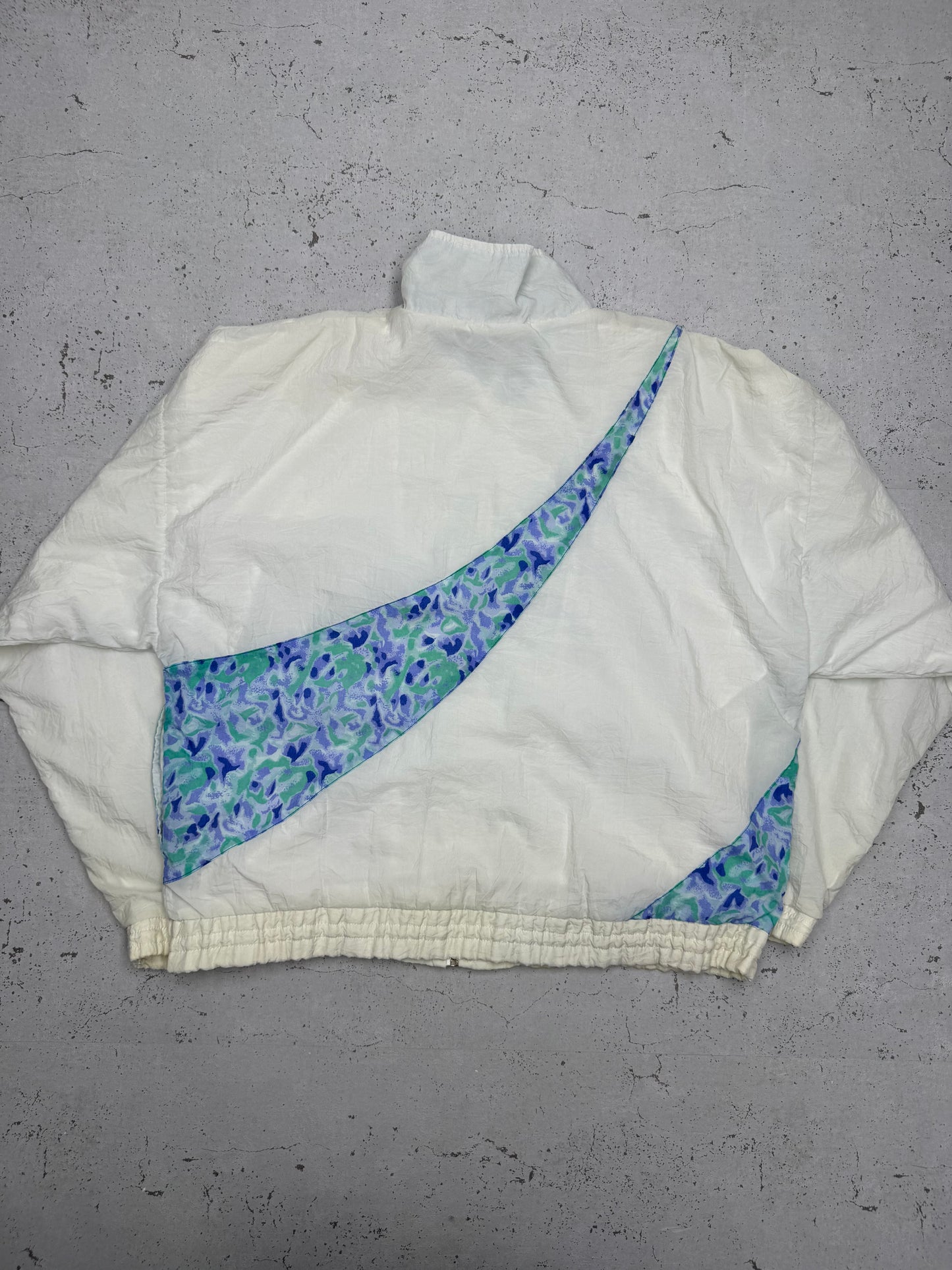 Reebok vintage Trackjacket Windbreaker Jacke 80s 90s weiß M