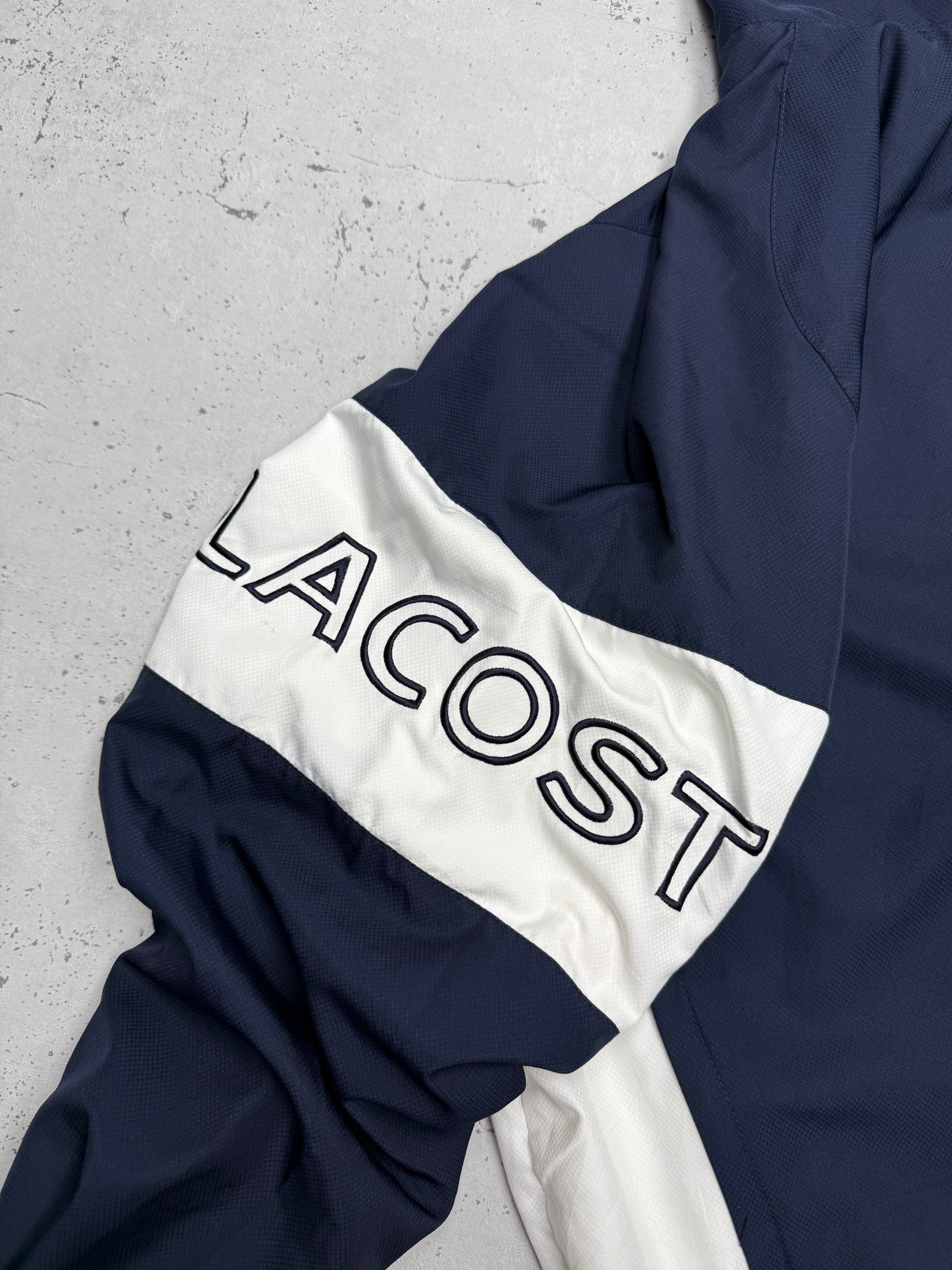 Lacoste vintage Windbreaker Trackjacket Jacke blau XL
