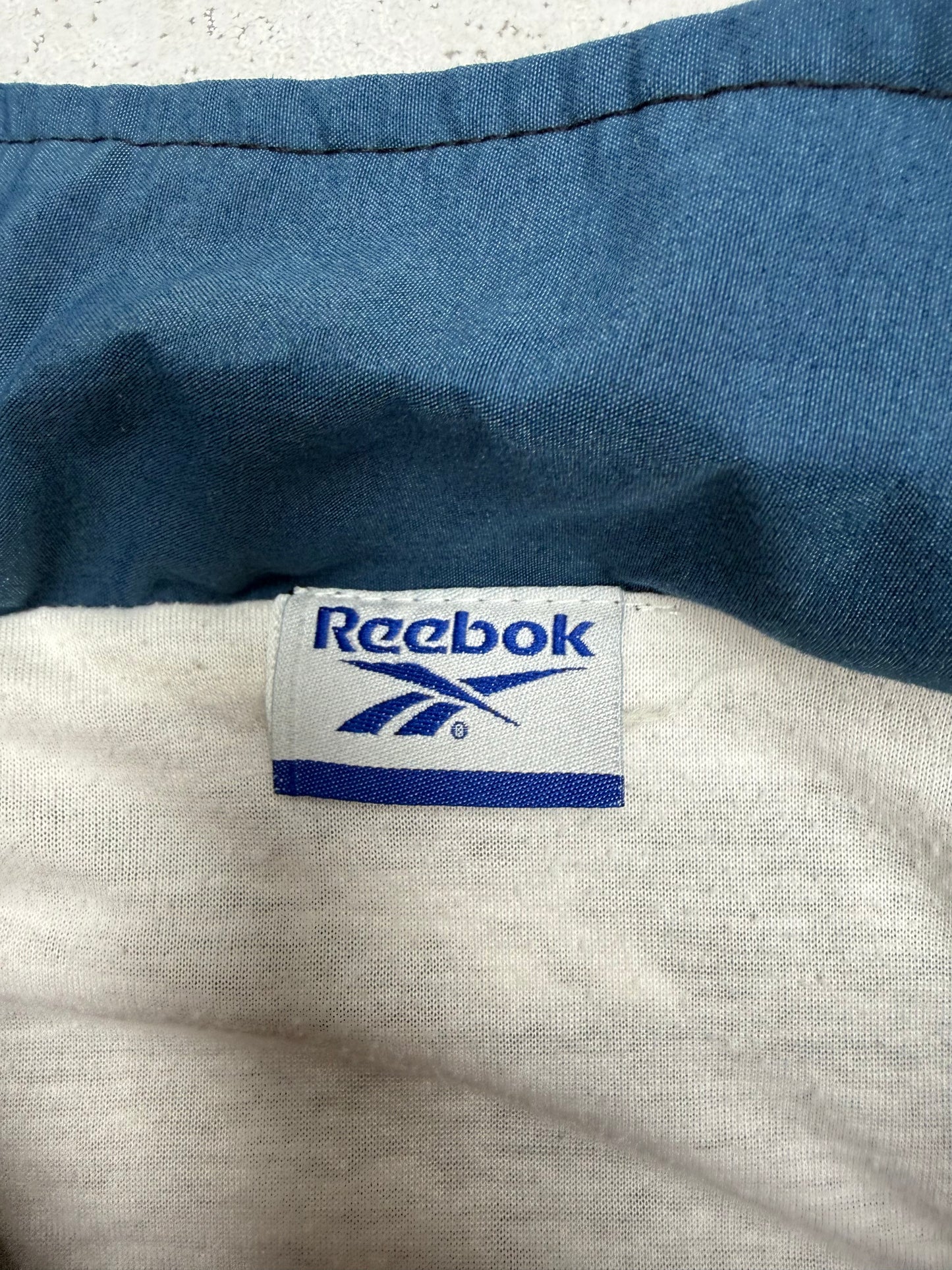 Reebok vintage big Logo Trackjacket Windbreaker Jacke schwarz XL
