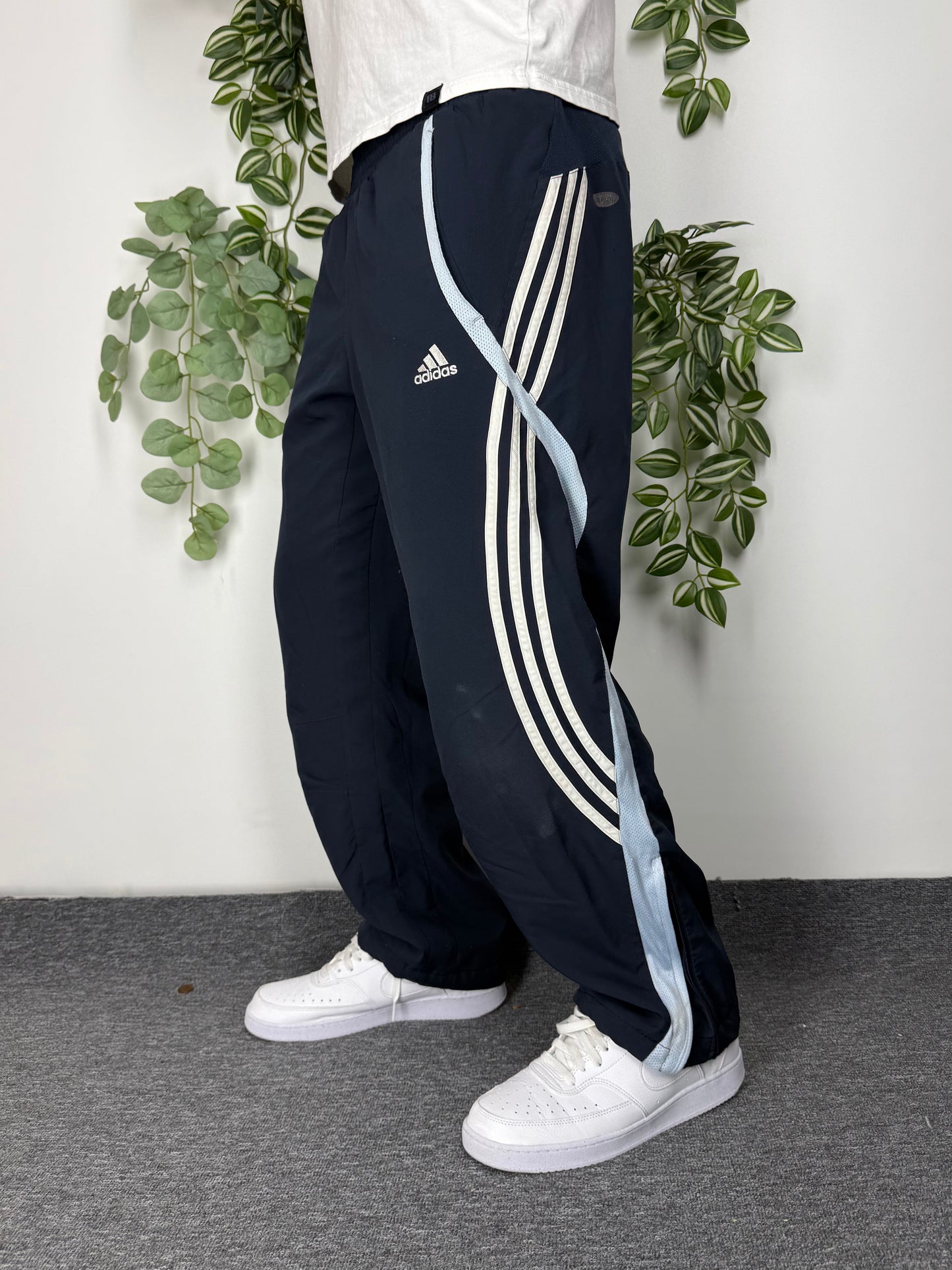 Adidas vintage Trackpants Jogginghose Jogger baggy Fit Streetwear blau M