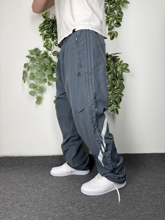 Adidas vintage Trackpants Jogginghose Jogger baggy Fit Streetwear grau XL