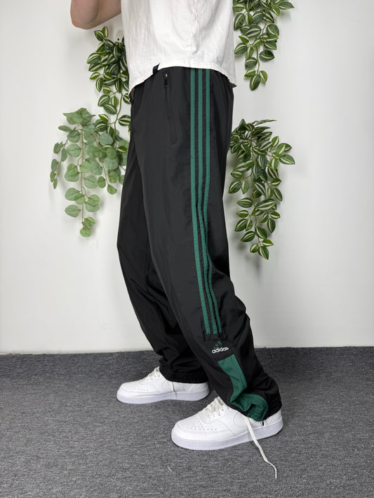 Adidas vintage Trackpants Jogginghose Jogger baggy Fit Streetwear schwarz L
