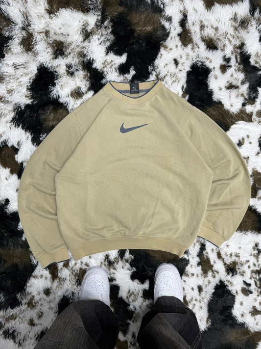 Nike vintage Big Logo Swoosh embroidered Sweatshirt Sweater S