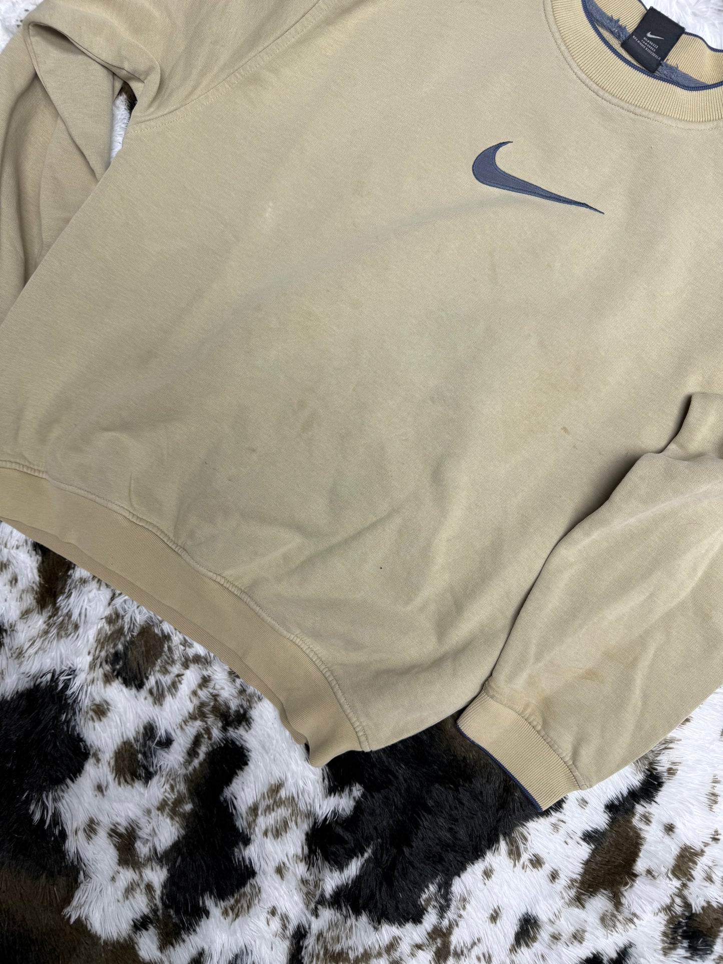 Nike vintage Big Logo Swoosh embroidered Sweatshirt Sweater S