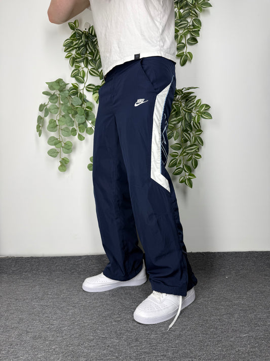 Nike vintage Trackpants Jogger Jogginghose streetwear baggy Fit blau XS