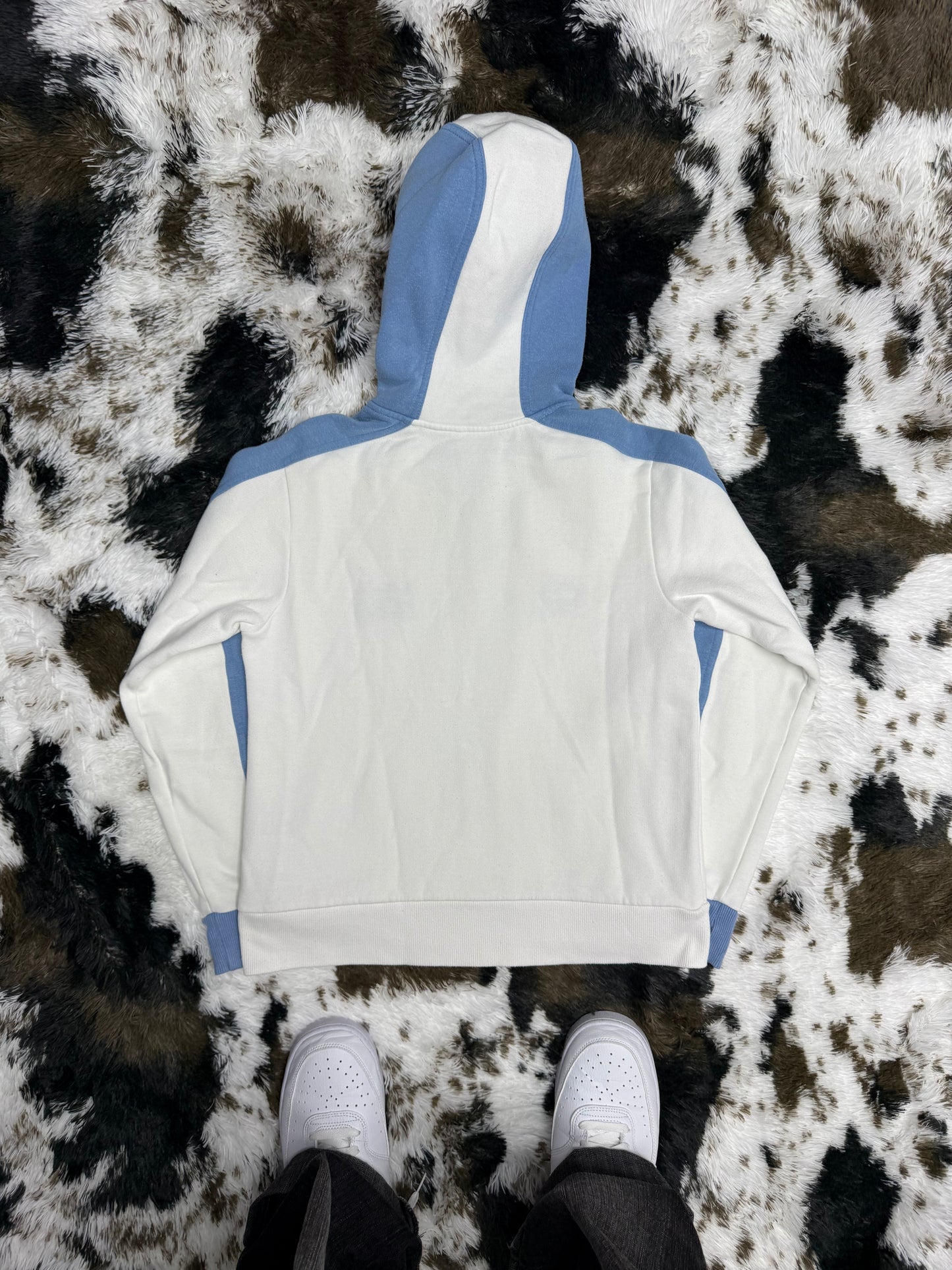 Adidas vintage big Logo embroidered Y2K Zipper Kapuzenjacke Hoodie M