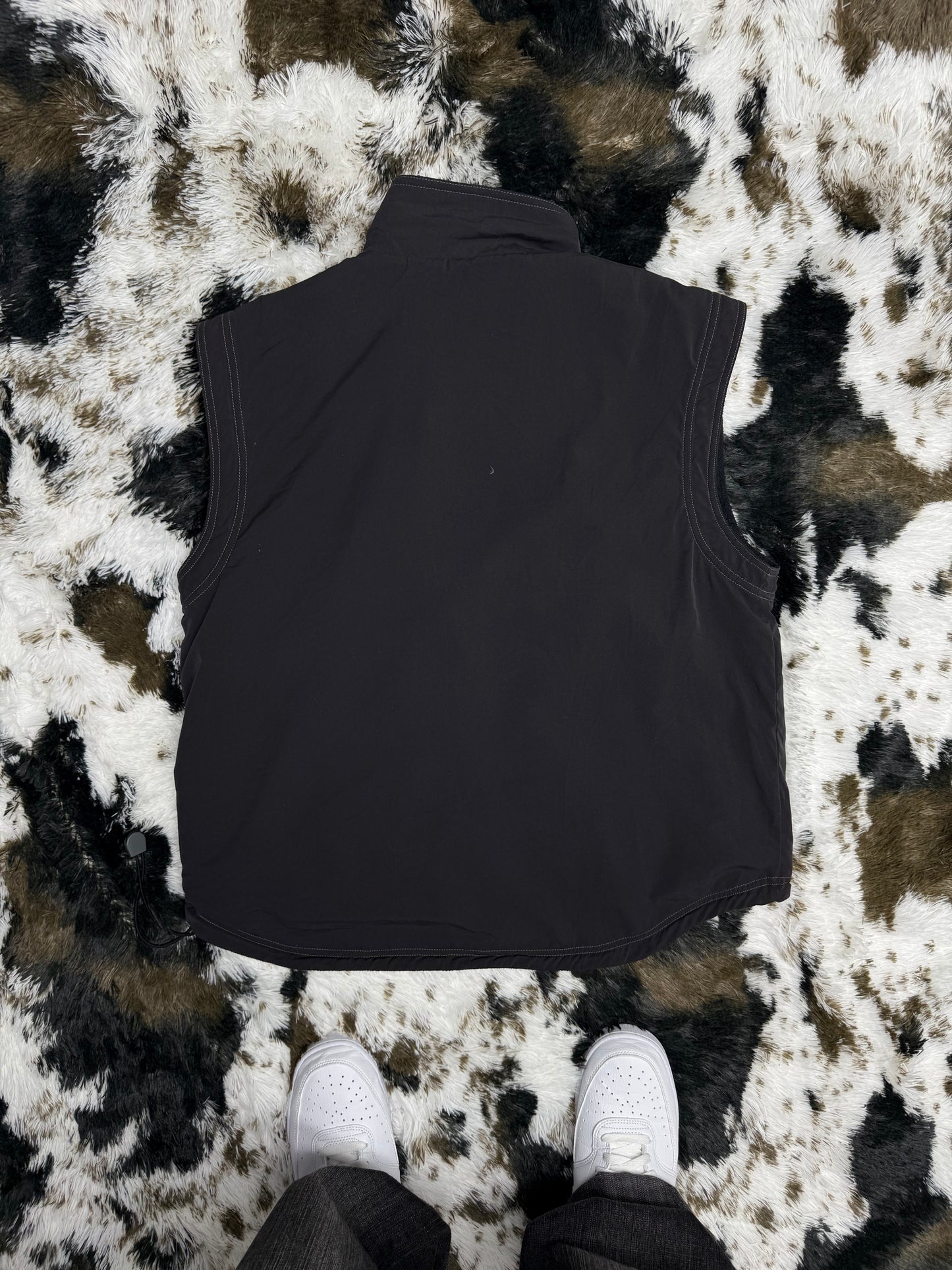 Adidas vintage oversized Weste Wendejacke 2in1 Fleece Shell Jacke M