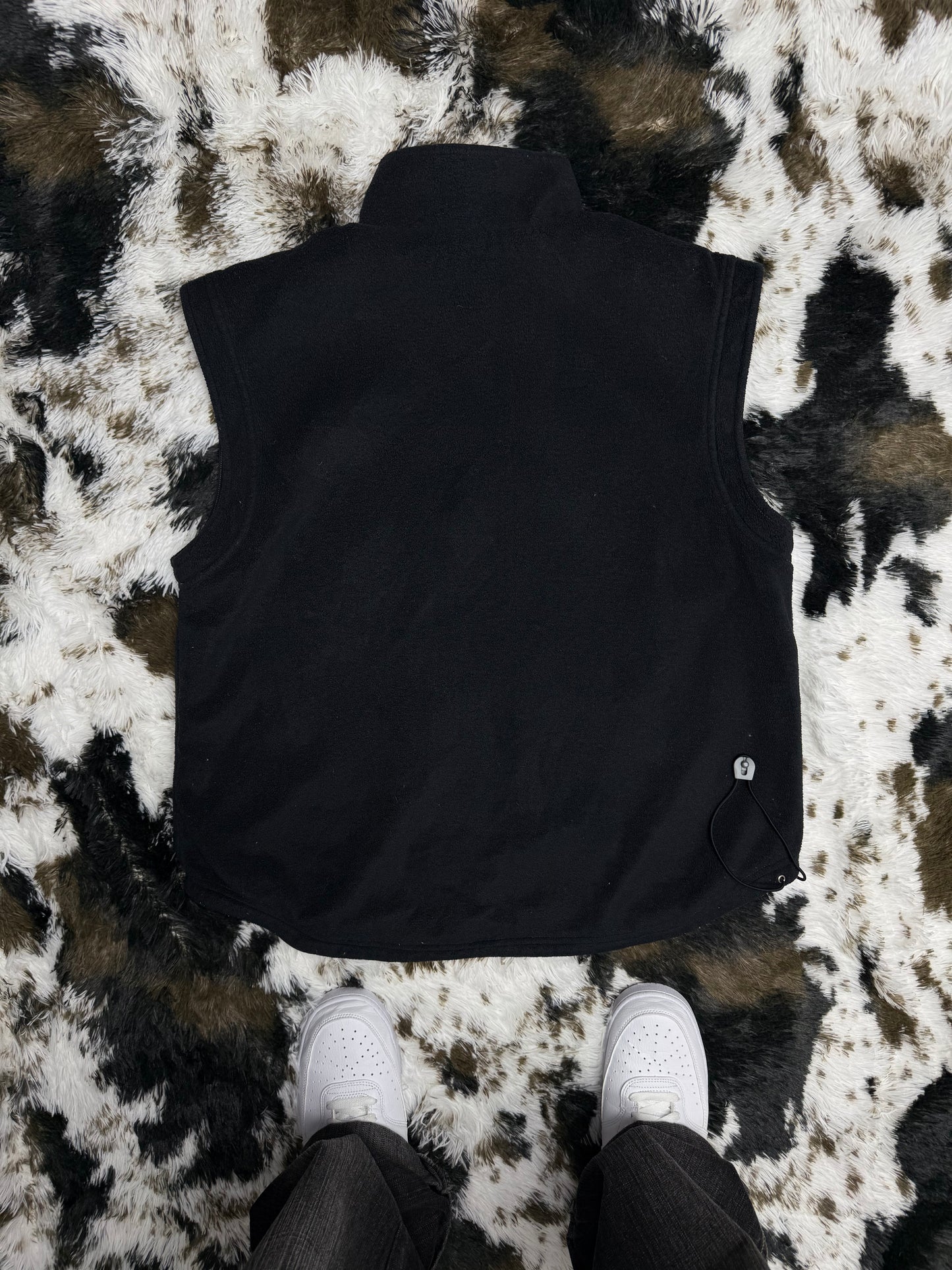 Adidas vintage oversized Weste Wendejacke 2in1 Fleece Shell Jacke M