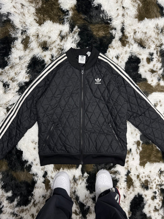 Adidas Originals Crown Three Stripes gepufferte Bomberjacke Jacke Streetwear warm S