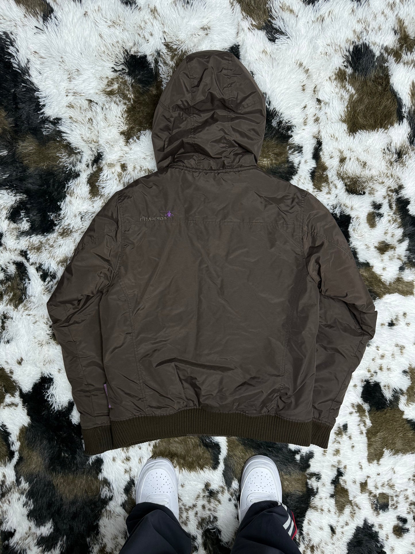 Vintage Y2K Winterjacke Japan Style Streetwear Utility Jacket gefüttert kuschelig XL