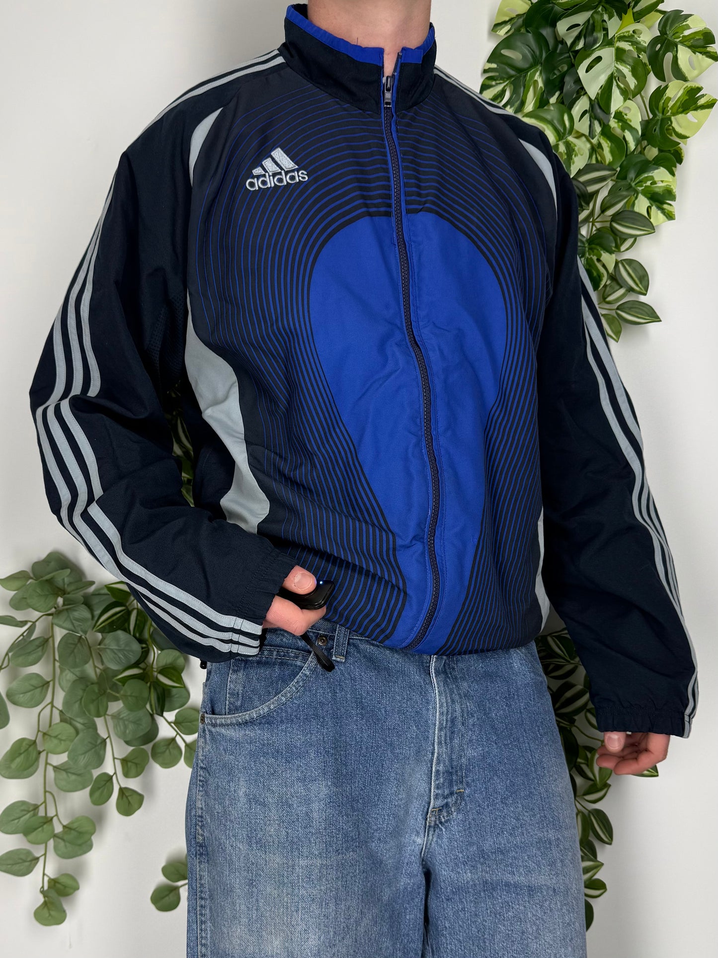 Adidas vintage Trackjacket Windbreaker Jacke sportlich Fußball L