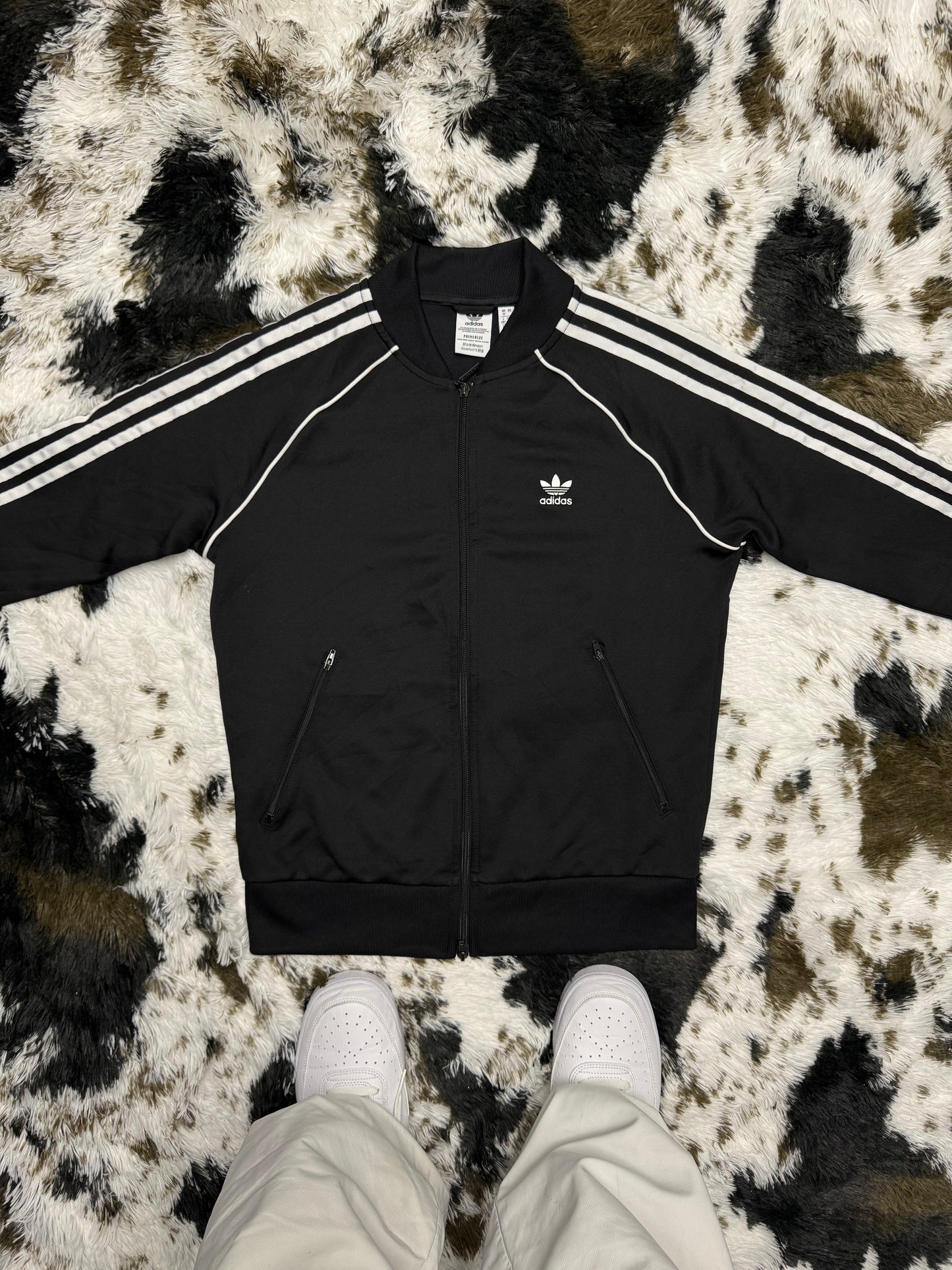 Adidas Crown originals 3 Stripes Sportjacke Zipper Trainingsjacke M