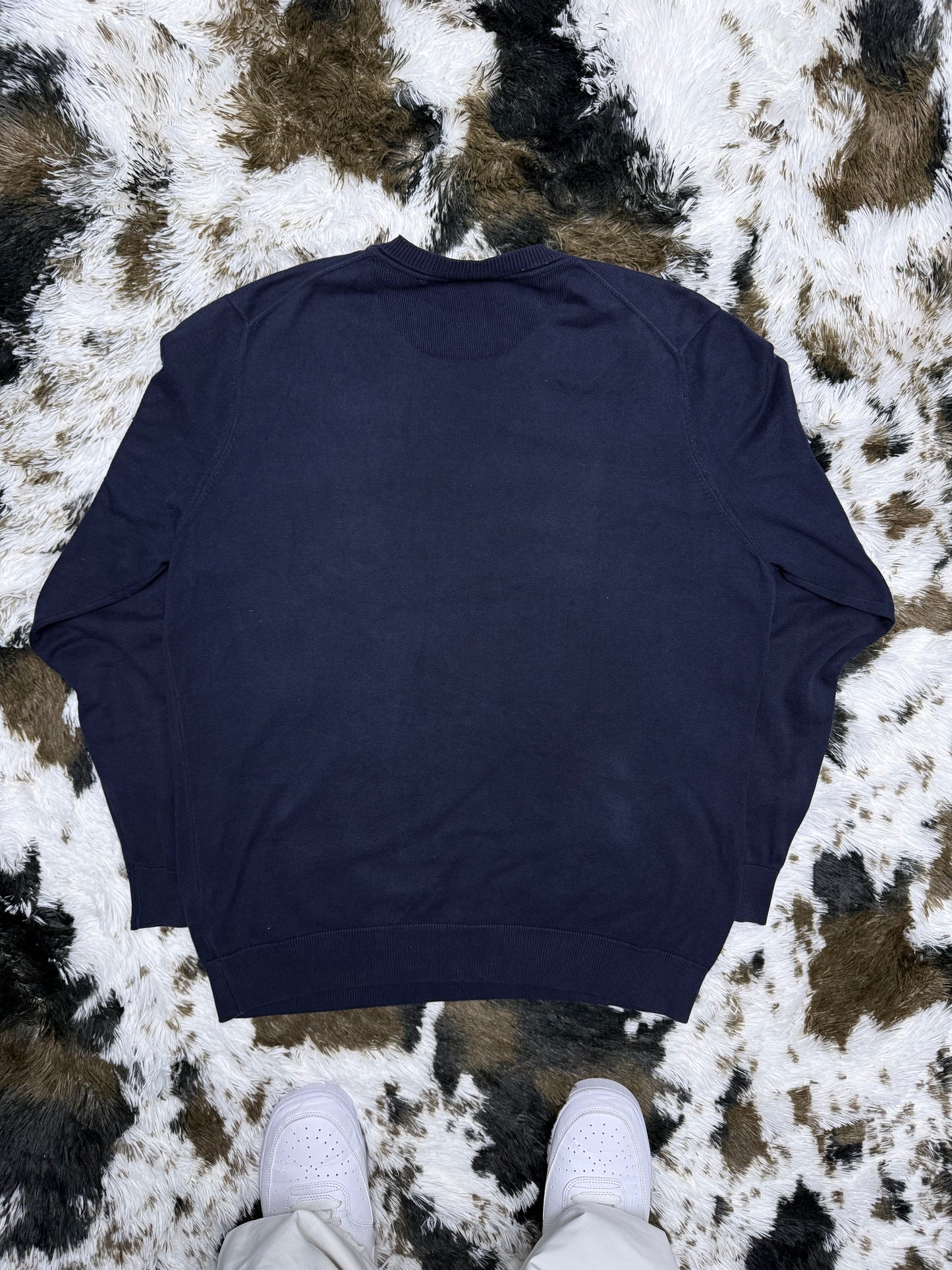 Lacoste small logo embroidered vintage Knitwear Strick Sweatshirt Sweater XL