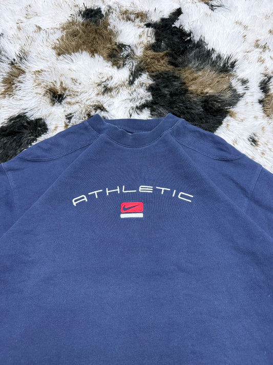 Nike vintage big logo embroidered Spellout sweatshirt Sweater Crewneck S