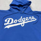 Port & Company vintage Los Angeles Dodgers MLB Hoodie blau XS