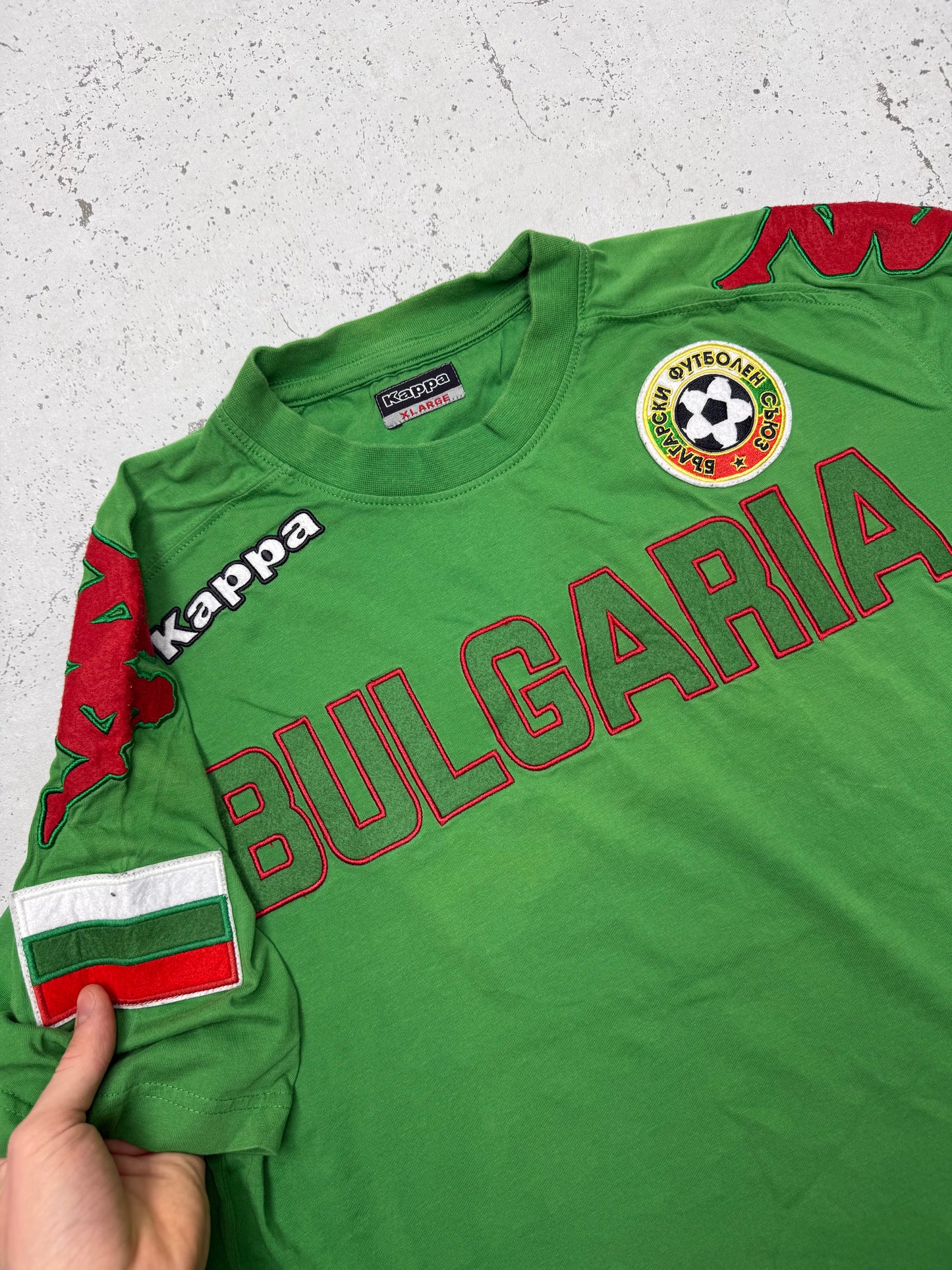 Kappa vintage Bulgarien Trikot T-Shirt grün XL