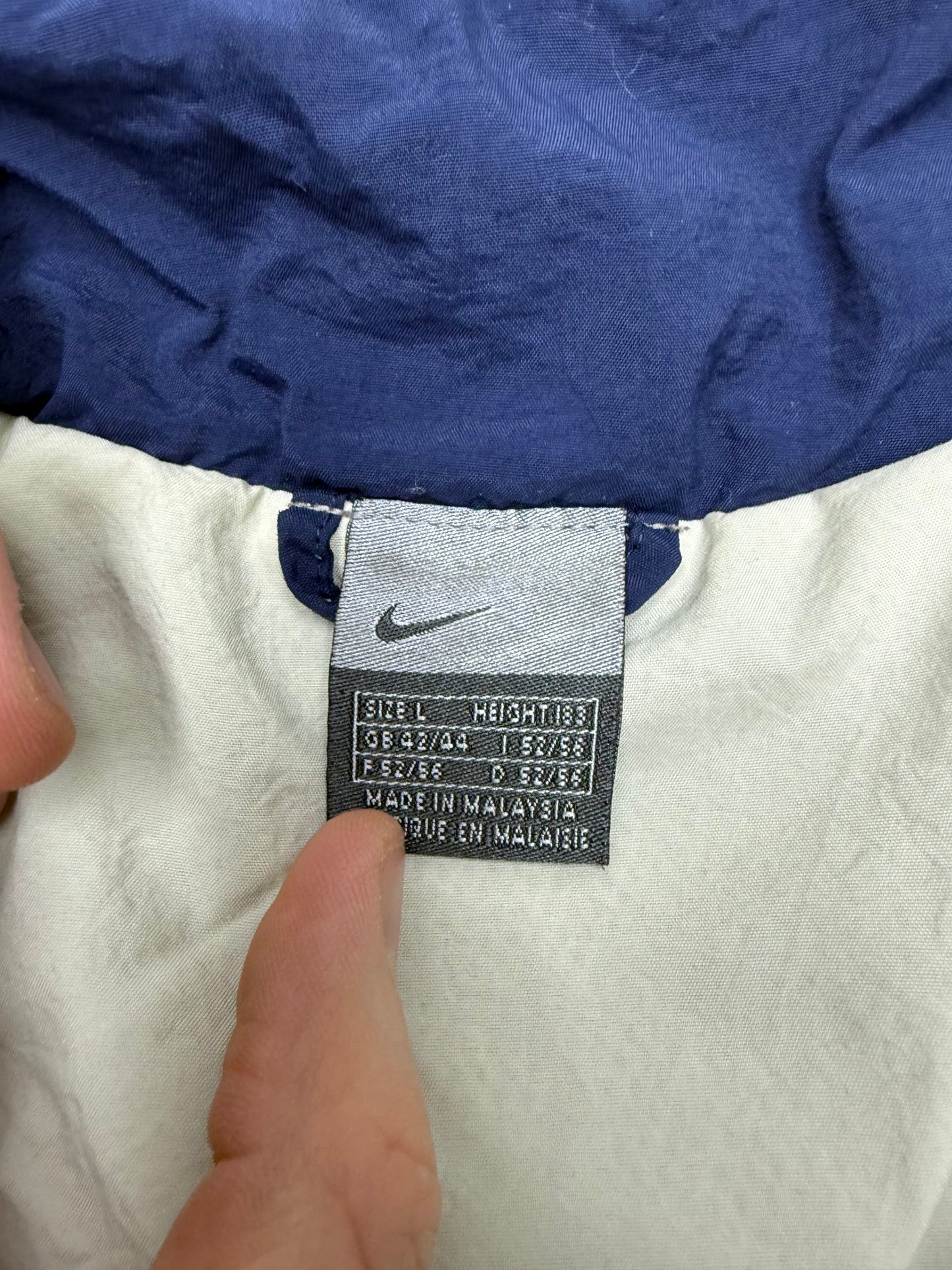 Nike vintage Trainingsjacke Windbreaker blau oversized L