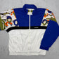 adidas vintage Trainingsjacke Windbreaker 80s blau abstrakt ART M