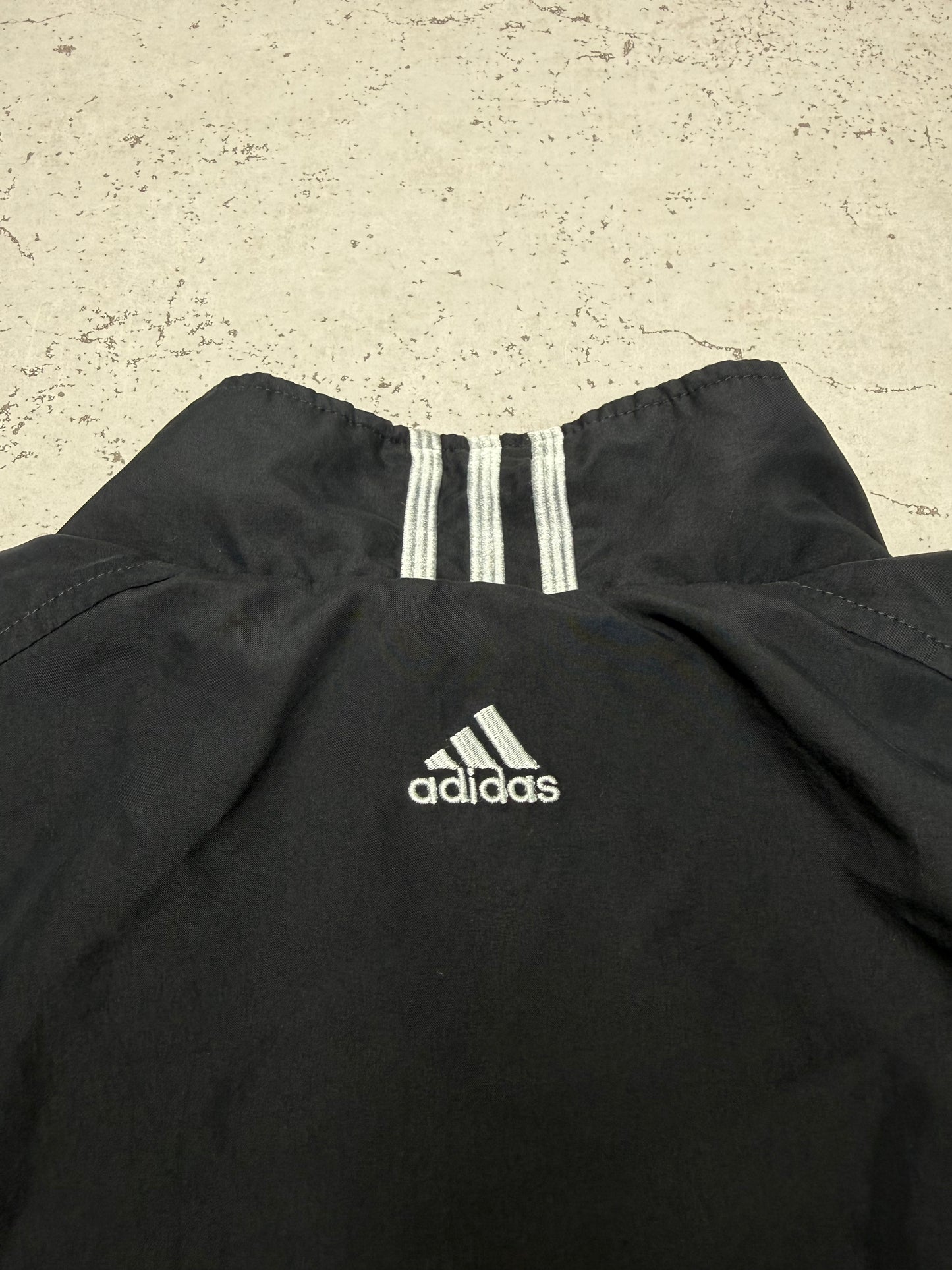 adidas vintage Trainingsjacke Windbreaker weiß 2XL