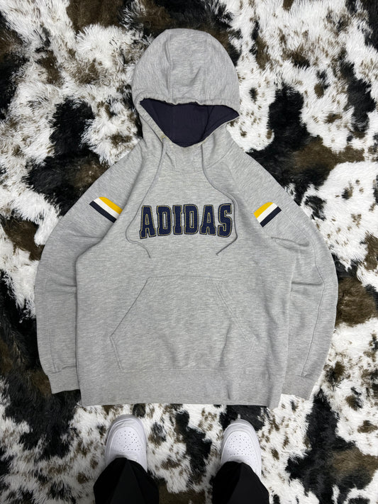 Adidas Big Logo embroidered College Style Hoodie Pullover M