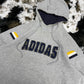 Adidas Big Logo embroidered College Style Hoodie Pullover M